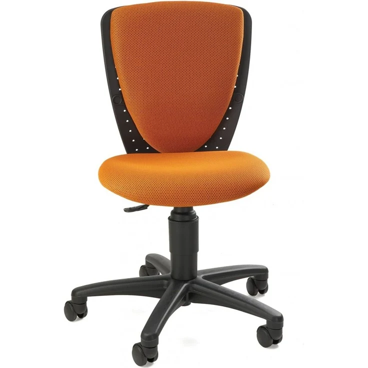Topstar 70570BB40 High S'cool, Kinder- und Jugenddrehstuhl, Schreibtischstuhl für Kinder, Bezugsstoff orange – Bild 2