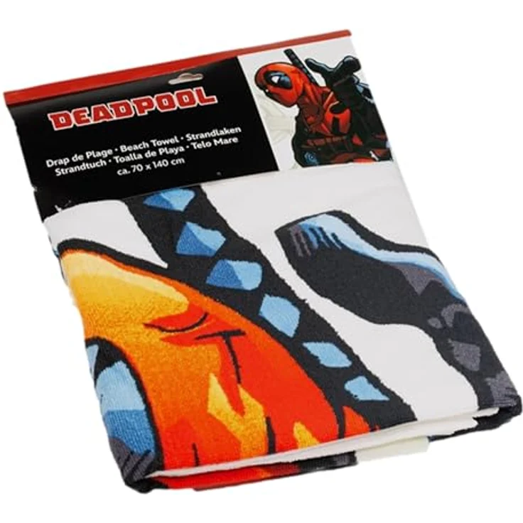 Marvel Deadpool Strandtuch – 100% Polyester, ideal für Sonne, Wasser und Abenteuer 140x70 cm – Bild 4