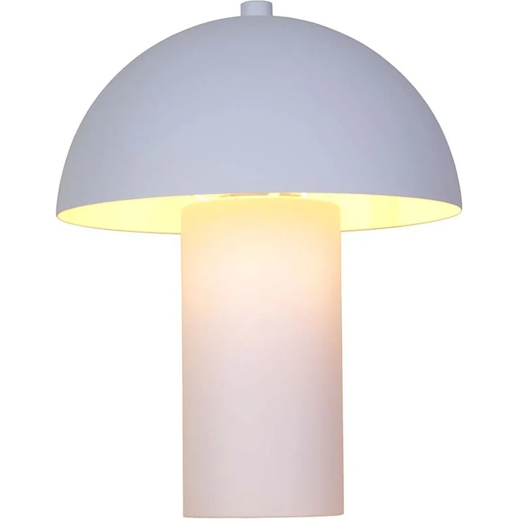 Tischleuchte, Metall weiß matt, H 26 cm – Bild 1