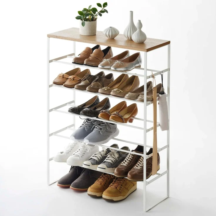 Yamazaki Schuhregal 6 Ebenen – H25 cm - Weiß – Bild 2