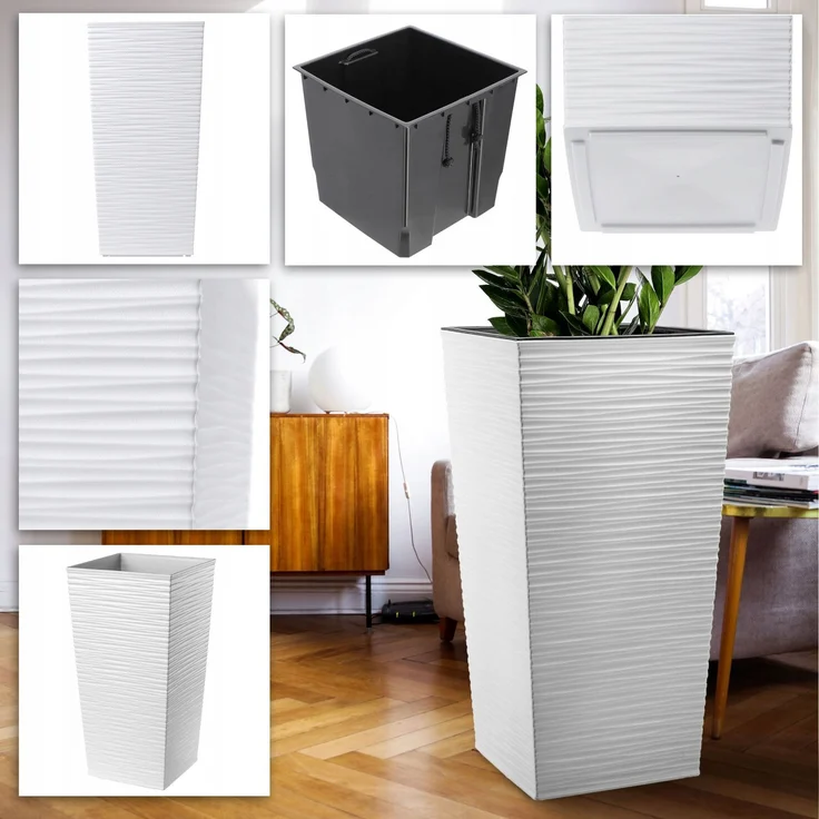 KADAX Blumentopfeinsatz 39x75cm hoch weiß – Bild 7