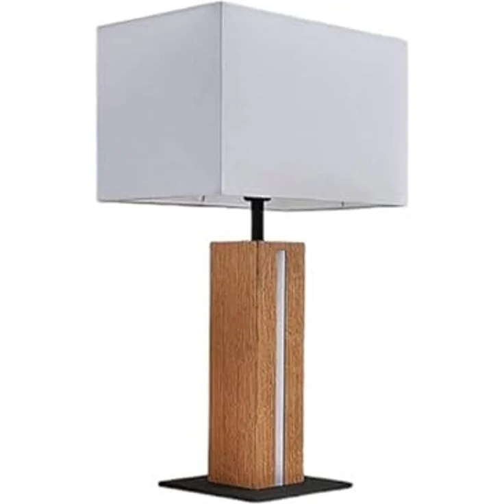 Lindby Tischleuchte Garry, Enthalten, 1 x 60 W E27 (exkl) + 1 x 5 W LED (inkl) – Bild 1