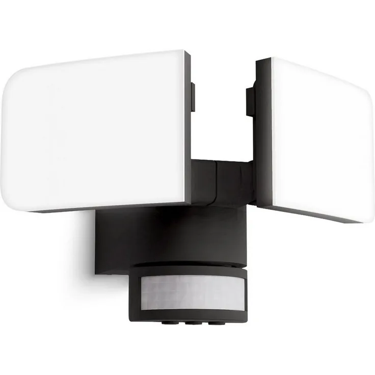 SSC-LUXon LED Außen-Wandleuchte ETHIR Außenwandleuchte mit Bewegungsmelder IP54 neutralweiß LED 230V, Neutralweiß