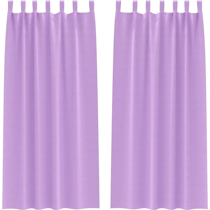 Verdunkelungs-Vorhänge | für Wohnzimmer & Schlafzimmer mit Ringen 2 pcs Lila 245 x 140 cm