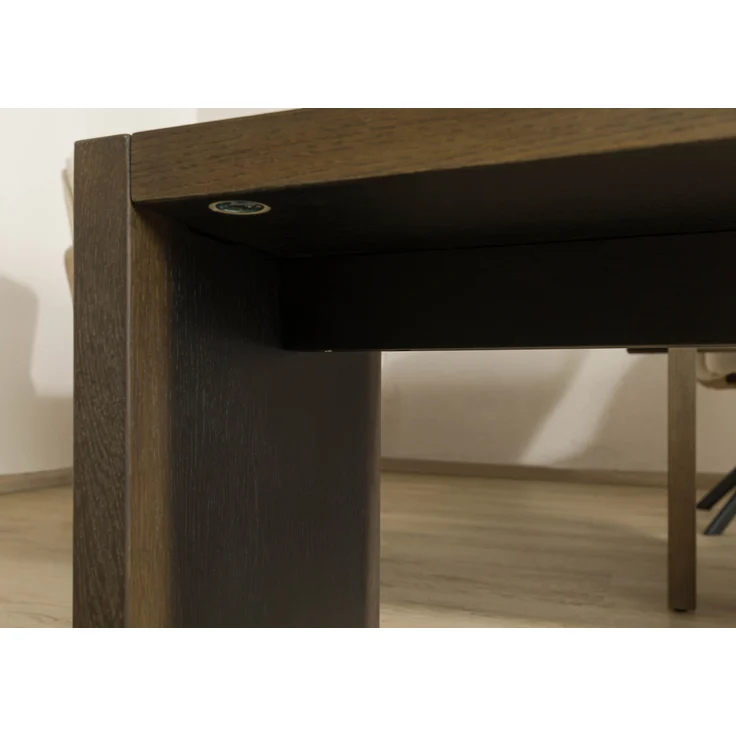 Bank Eiche 193x40x45 dunkelbraun lackiert BEAMS #85 – Bild 7