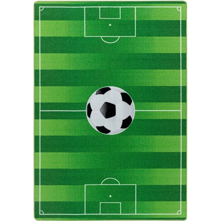 Ayyildiz Teppiche Kinderteppich PLAY 2911, rechteckig, Höhe: 6 mm, robuster Kurzflor, Fußball, Rasen,Kinderzimmer – Bild 2