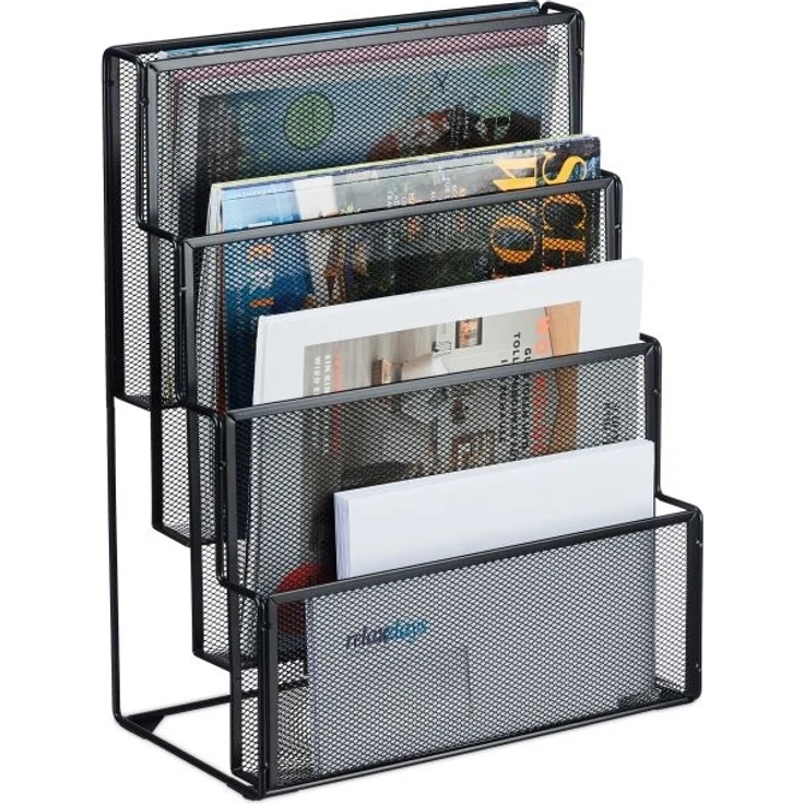 Zeitschriftenhalter Metall 4 Fächer 10047526_46 – Bild 1