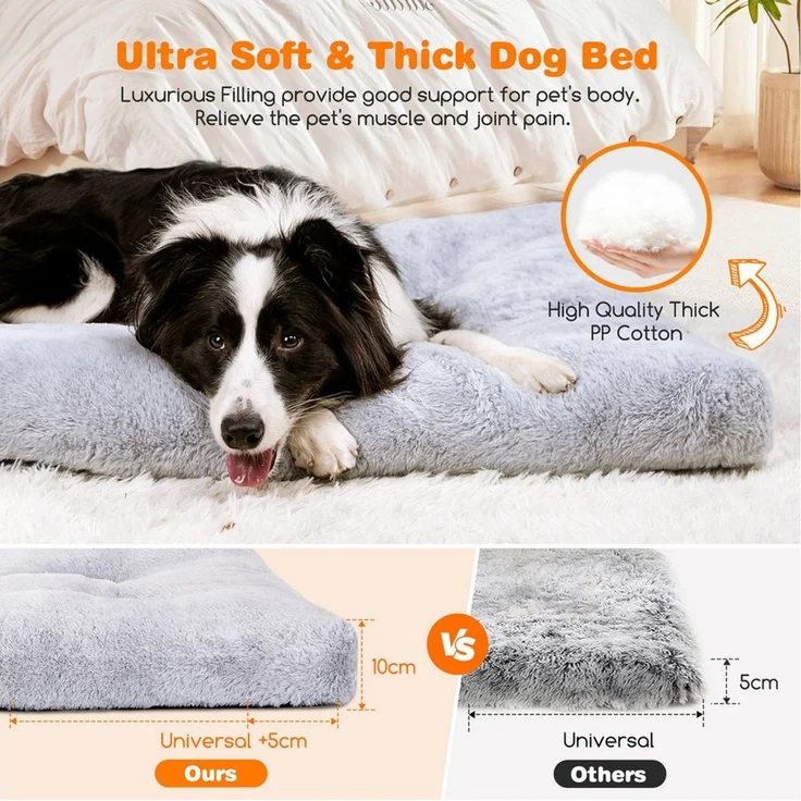 nobleza Hundematte Hundebett Grosse Hunde Waschbar Hundematte Rutschfest – Bild 2