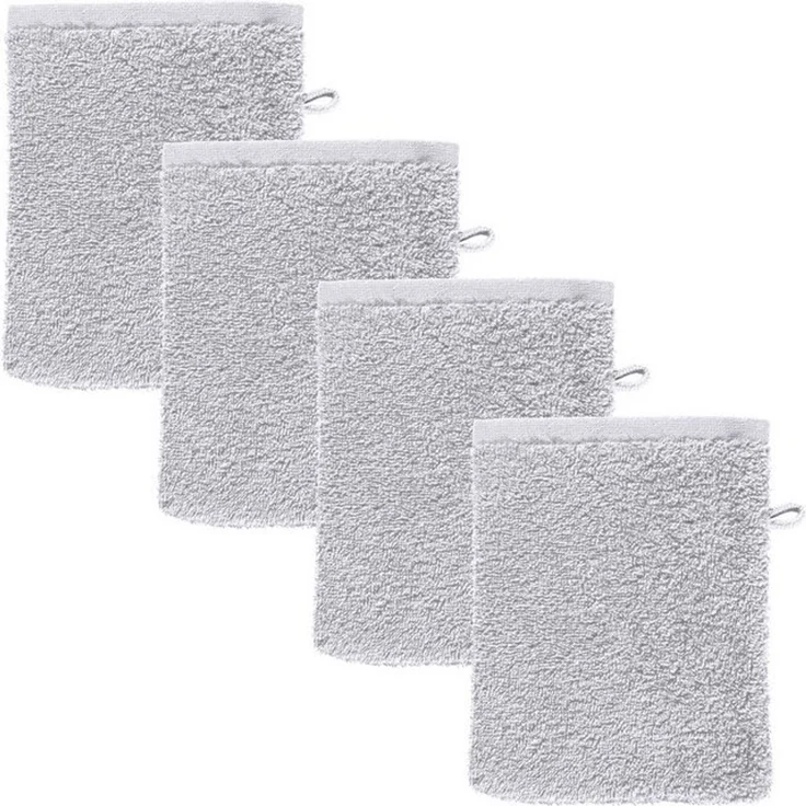 REDBEST Waschhandschuh Waschhandschuh "Oceanside" 4er-Pack, Leichtfrottier, Leichtfrottier Uni – Bild 4
