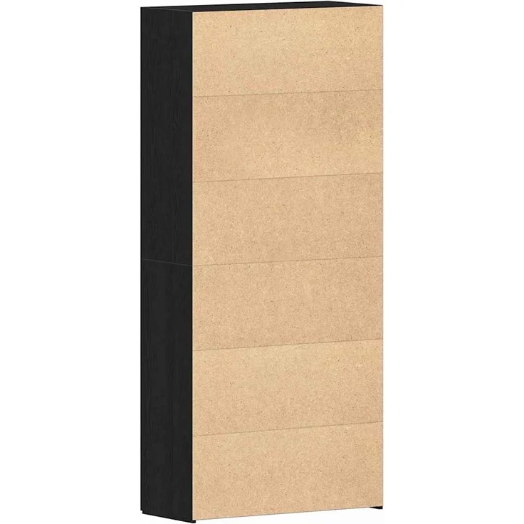 vidaXL Schuhschrank mit Regal Schwarz 80 x 35,5 x 180 cm Holzwerkstoff 3333845 – Bild 7