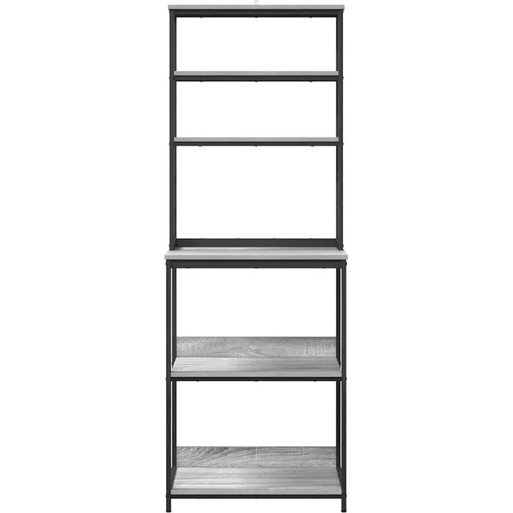 vidaXL Küchenregal Graues Sonoma 60 x 40 x 168 cm Holzwerkstoff 883883 – Bild 5