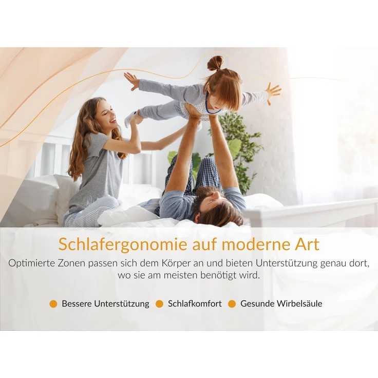 7-Zonen-Multipocketmatratze mit Latexkern – antibakteriell, elastisch & waschbarer Bezug – ideal für Allergiker – Härtegrad H3 – 180x200 cm – RINALI – LUX – Bild 10