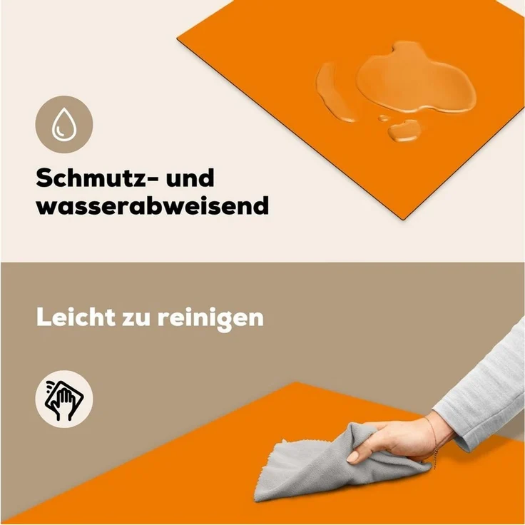 MuchoWow Herd-Abdeckplatte Orange - Jahreszeiten - Herbst - Farbe, Vinyl, (1 tlg), Cerankochfeld Abdeckung, Herd Abdeckplatten Vinyl, 58.3x51.3 cm – Bild 4