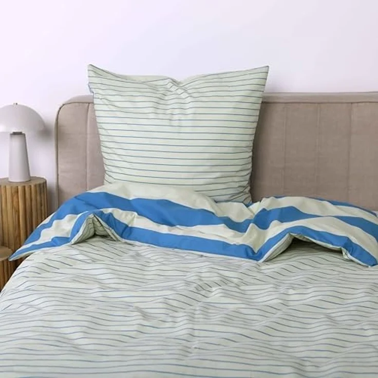 TOM TAILOR HOME Bettwäsche BOLD STRIPES in Gr. 135x200cm, 155x220cm oder 200x220cm, Renforcé, 2 teilig, new bedroom, mit farbigem Markenreißverschluss – Bild 6