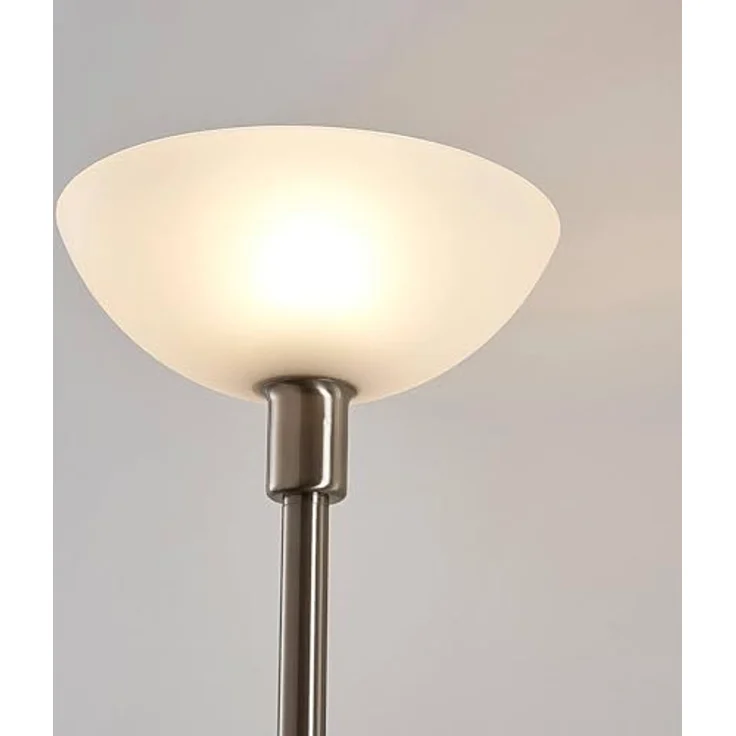 Lindby Stehlampe Jost, LED, Metall, Alu IP20, 1 x 15 W LED E27 + 1 x 8 W LED E14 – Bild 7