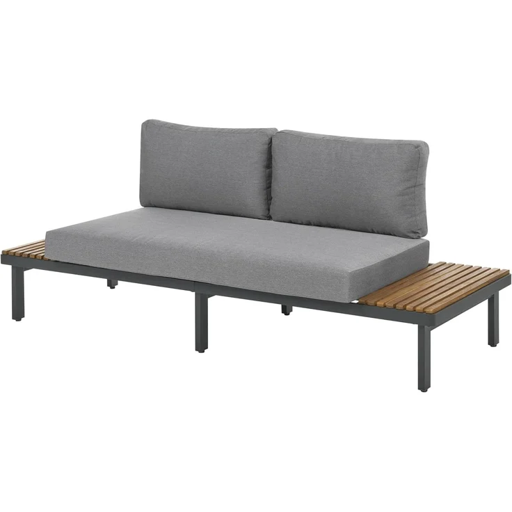 Gartensofa 2-Sitzer FIVIZZANO Akazienholz Dunkelgrau – Bild 4