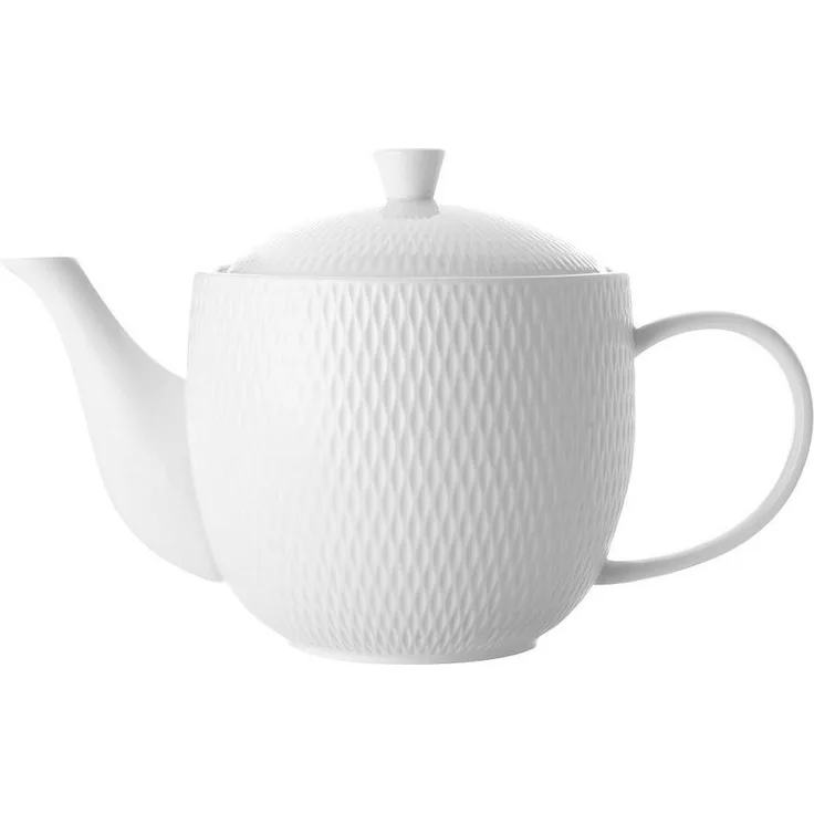 Maxwell & Williams Diamonds round Teekanne rund 800 ml, Porzellan, DV0064