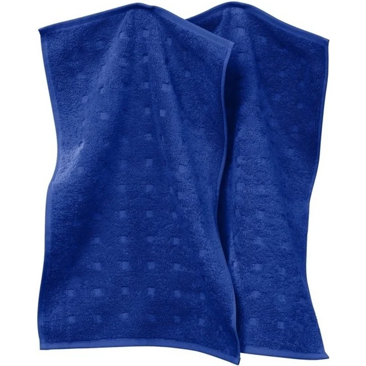 Möve Gästehandtuch Gästetuch 2er-Pack "Quadretti", Frottier (2-St), Walk-Frottier Uni – Bild 3