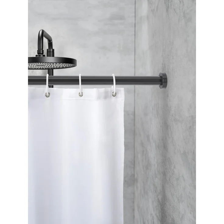 SCHÖNER WOHNEN-Kollektion Duschvorhangstange »Obleon«, Ø 28 mm, ausziehbar, ohne Bohren, geklemmt, Aluminium, Kunststoff, Teleskop-Duschschiene, ausziehbar – Bild 6