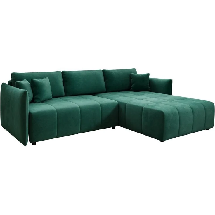 Luxusbetten24 Schlafsofa Designer Sofa Velaro L in Samt, mit Stauraum und Schlaffunktion – Bild 1