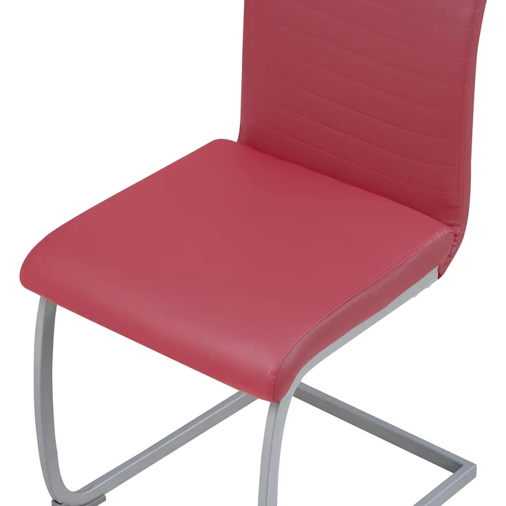 Albatros Freischwinger Stühle 4er Set MURANO, Grau - Esszimmerstuhl Schwingstuhl, modernem Design, Kunstleder-Bezug, dicke Polsterung - Küchenstuhl, Polsterstuhl, Stuhl Esszimmer Esstisch – Bild 14