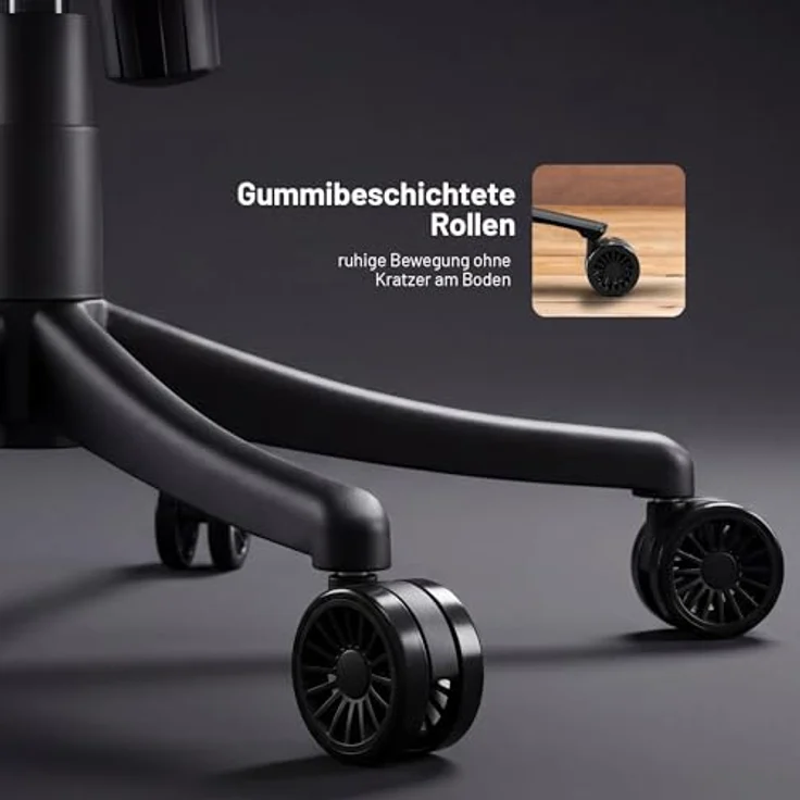Diablo Gaming Stuhl ergonomisch Stoff Kinder Jugend Drehstuhl mit Lendenkissen Kopfstütze 3D Armlehnen verstellbar bis 140 Grad Bürostuhl klein Akira Pink – Bild 12