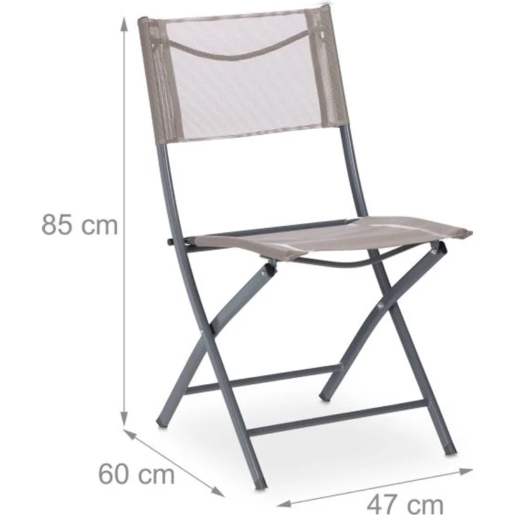Gartenstuhl klappbar 2er Set – Bild 4