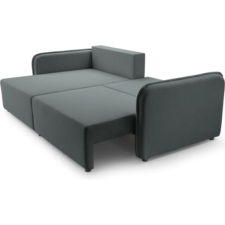 Selsey 'Kassian' Ecksofa mit Schlaffunktion und Bettkasten, grau, links – Bild 3