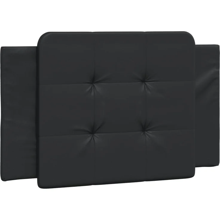 vidaXL Kopfteil-Kissen Schwarz 80 cm Kunstleder 374829 – Bild 2