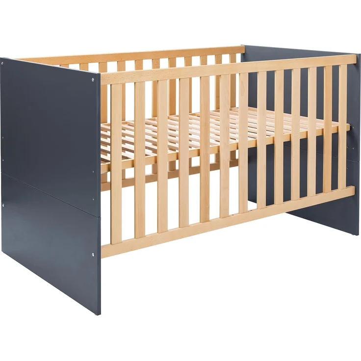 Kinderbett 70 x 140 cm inkl. Lattenrost »Alessio«, (B/H/T): 143/84/76 cm Anthrazit / Artisan Oak, Arthur Berndt – Bild 3