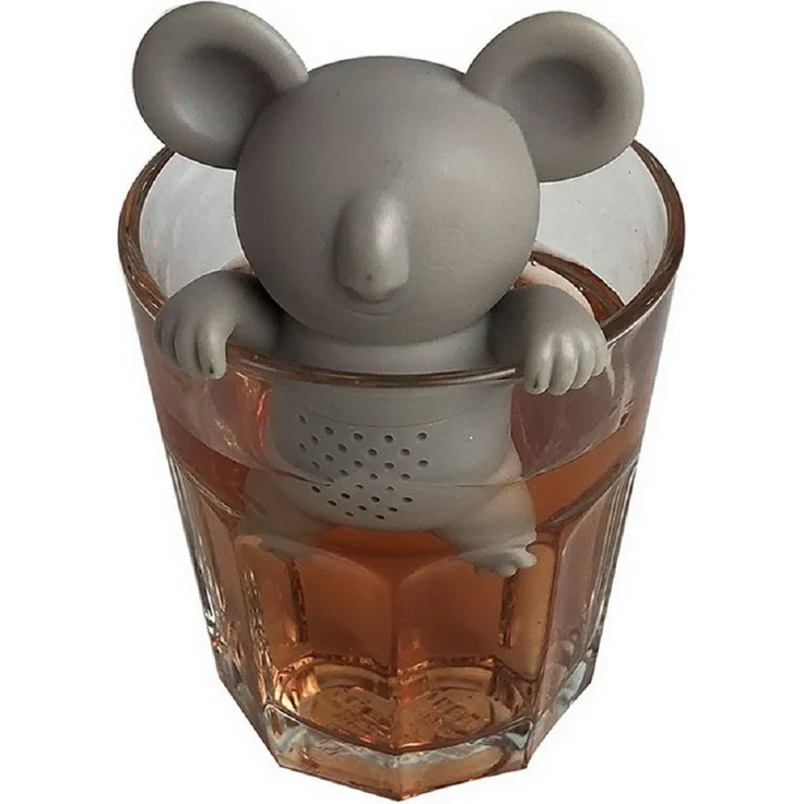 Winkee Teesieb Koala, Silikon, (Tee-Ei, 1-St, lebensmittelecht), ca. 5,5 x 5 x 8 cm – Bild 3