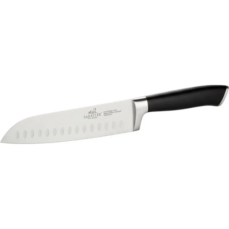 SABATIER International Santokumesser Santokumesser Kochmesser Küchenmesser Scharf - Klingenlänge: 17,7 cm, hohe Leistung, unverwechselbares Design, widerstandsfähig/langlebig