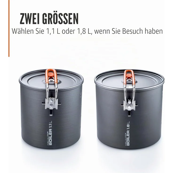 GSI Outdoors 50190 Topf Aluminium 1 1 l Grau Rot Aluminium – Bild 8