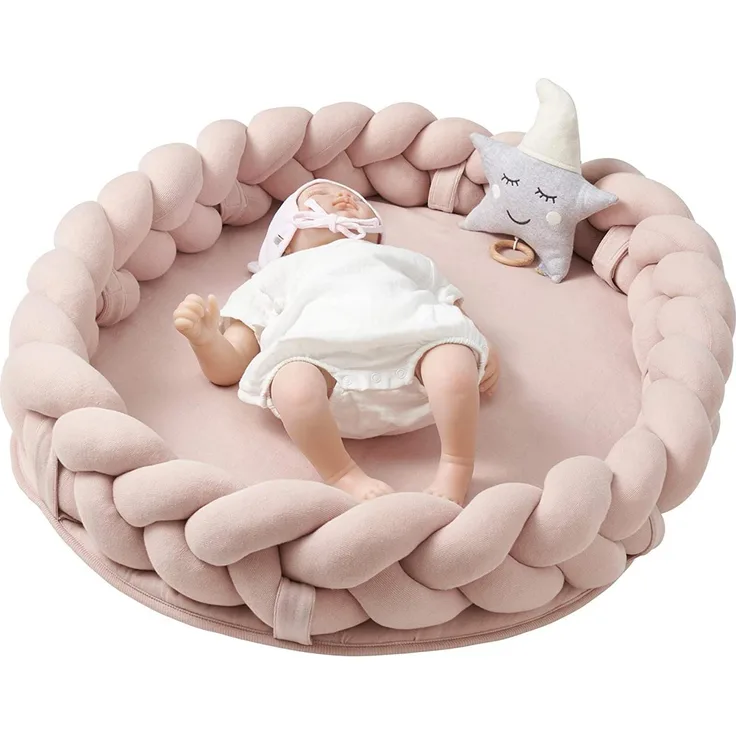 Baby Nest geflochten Rosa