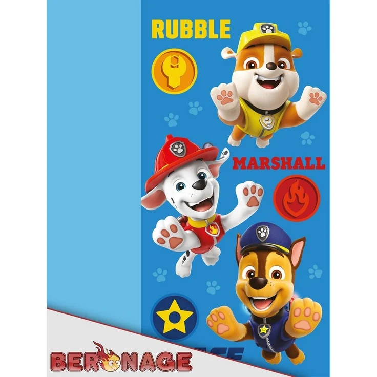 BERONAGE Kinderschlafsack Paw Patrol Kinder-Schlafsack Blau 140 cm + 30 cm (Kapuze) x 70 cm – Bild 3