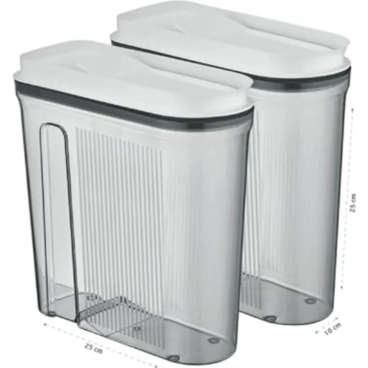 Vip Ahmet Vorratsdose Vorratsdosen mit Deckel, BPA-frei Kunststoff, 12-tlg, 12x4L, Kunststoff, (12-tlg) – Bild 4