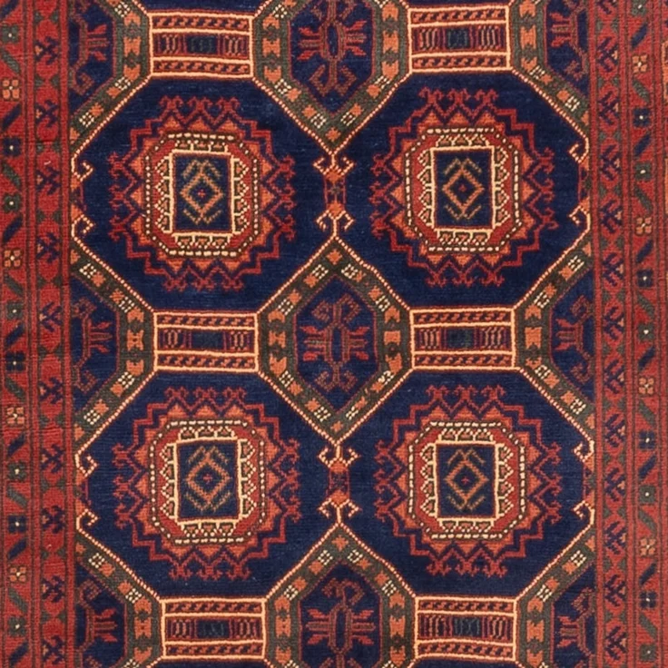 Läufer Afghan - 409 x 86 cm - dunkelbeige – Bild 2