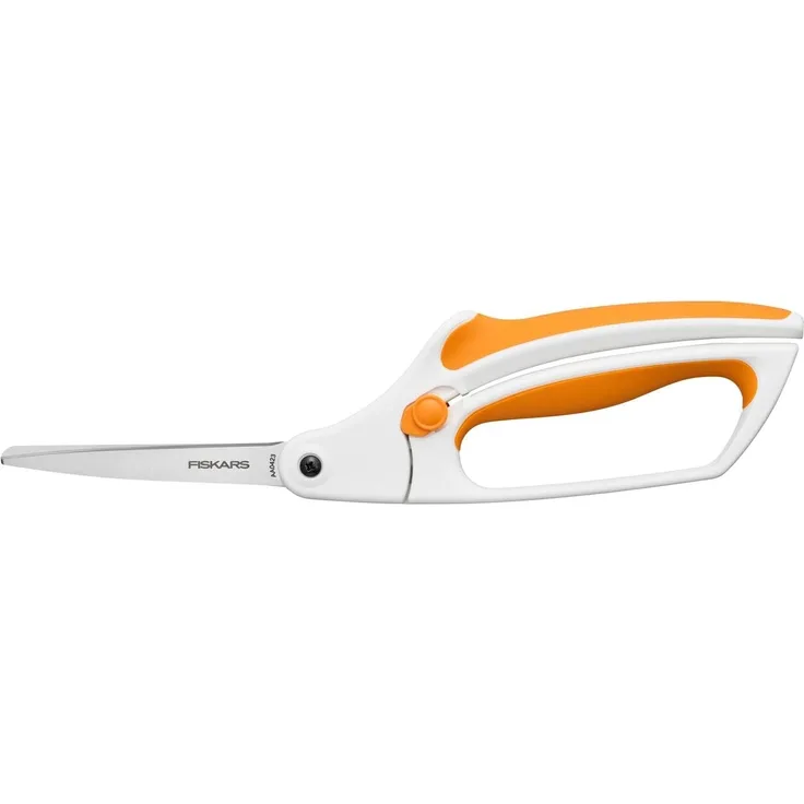 Fiskars Softgrip Stoffschere, Länge: 26 cm, Rostfreie Stahl-Klinge/Kunststoff-Griffe, Weiß, Easy Action, 1070070