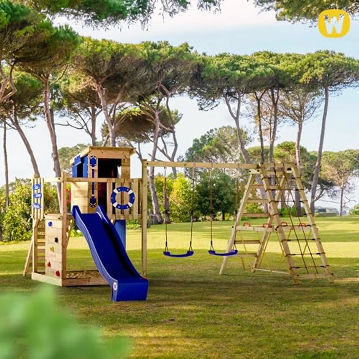 Wickey Spielturm Smart Surf – Abenteuer-Stelzenhaus mit Schaukel, Rutsche 220 cm und 10 Jahren Garantie* – Bild 6