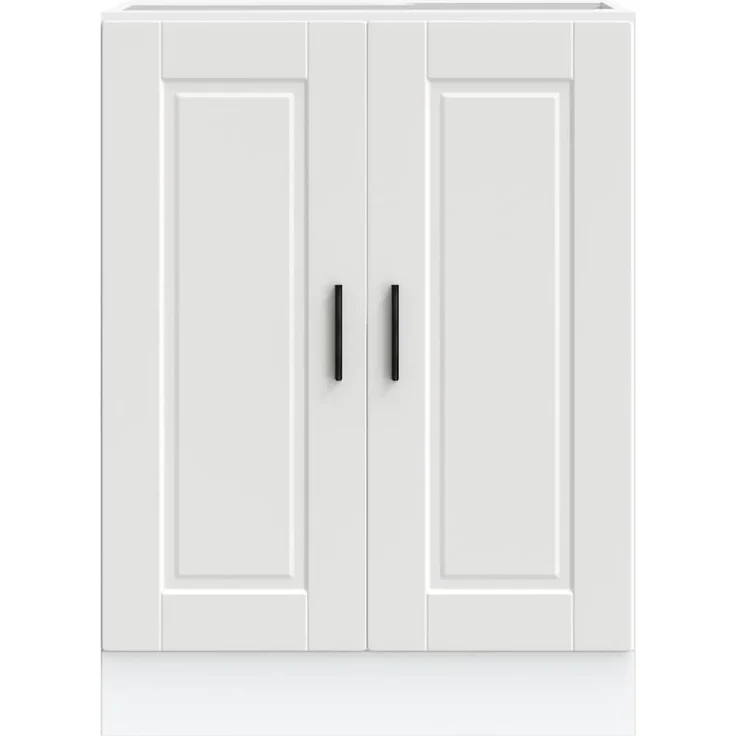 Küchenunterschrank THEO Weiß 60x46x81,5 cm | Küche Unterschrank mit Türen – Bild 5