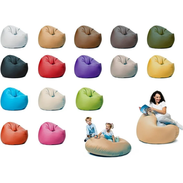 sunnypillow Sitzsack mit Styropor Füllung Outdoor & Indoor für Kinder und Erwachsene – Bild 1