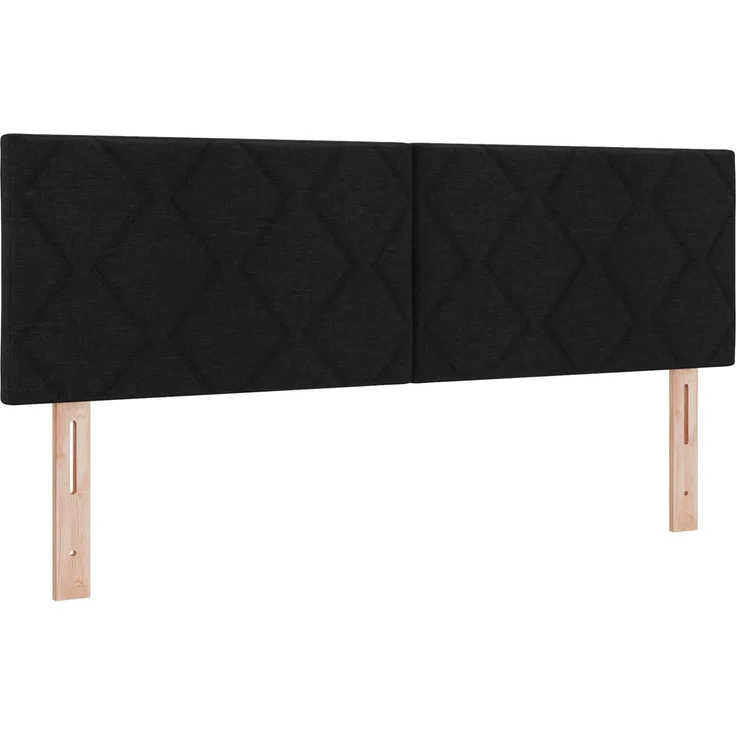 vidaXL LED-Speicherbett mit Matratze Schwarz 140 x 190 cm Stoff 3459125 – Bild 5