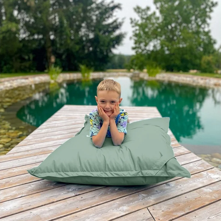 Bruni Sitzsack für Kinder Caree Kids mit abnehmbarem Bezug, rechteckiger Kinder-Sitzsack mit 140x100 cm - indoor & outdoor – Bild 3