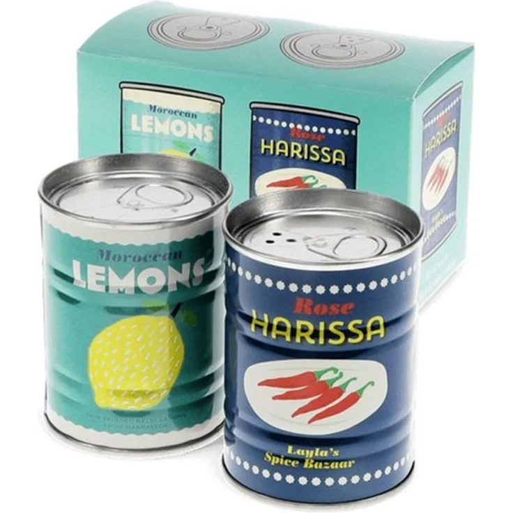 Rex London Salz- / Pfefferstreuer Zitronen und Harissa, (Retro-Design, Set, 2-tlg), ca. Ø 5,2x6,7 cm (je Streuer) – Bild 4