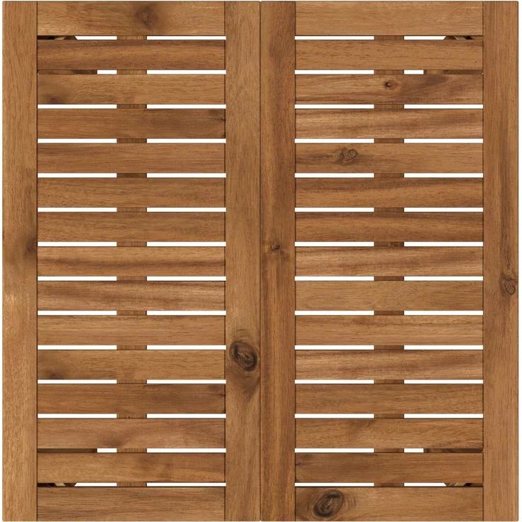vidaXL Gartenbar-Tisch LAREN Natur 60 x 60,5 x 105 cm 901255 – Bild 4