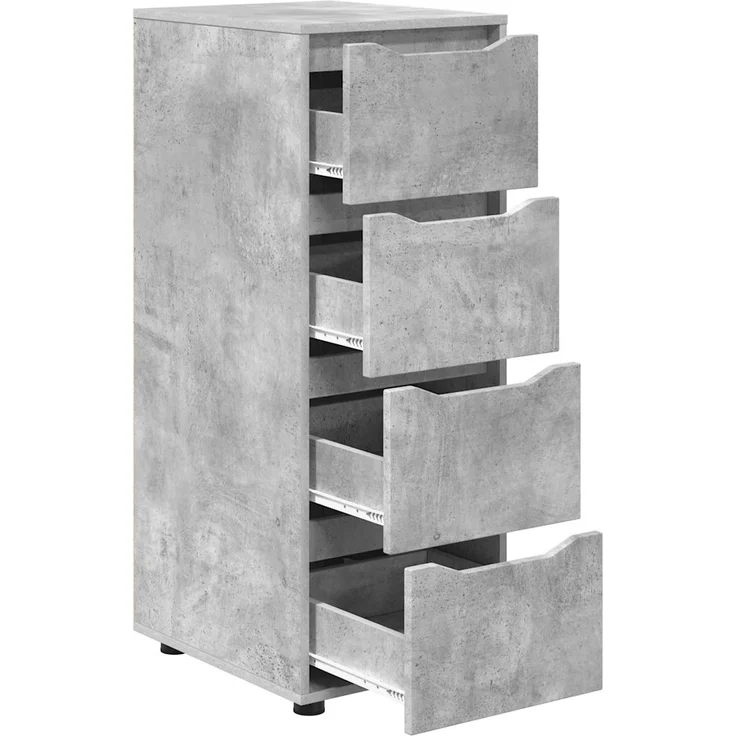 vidaXL Aufbewahrungsschrank 40 x 48 x 105 cm Holzwerkstoff Betongrau 888900 – Bild 7
