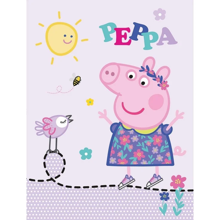 BERONAGE Kinderteppich Peppa Wutz Pig Happy Spiel-Teppich 100x133 cm, rechteckig, Höhe: 10 mm, rutschfest – Bild 1
