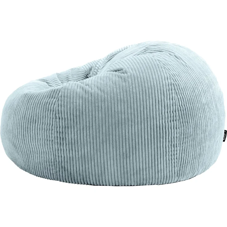 Icon Kingston Sitzsack Cord, Hellblau, 2er Pack, Sitzsack Erwachsene mit Füllung, Bean Bag, Cord Sessel, Lounge Sessel, Lounge Stuhl, Schlafzimmer, Wohnzimmer, Wohnzimmer Möbel – Bild 6