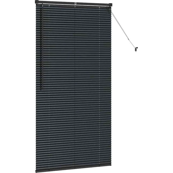 vidaXL Venezianische Jalousie Schwarz 175 x 85 cm 25 mm Aluminium 42006144 – Bild 5