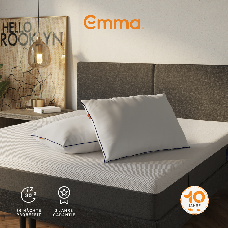 Emma 'Original Comfort' Flauschkissen, 98 % Polyester / 2 % Elasthan weiß, 80x80 cm – Bild 8